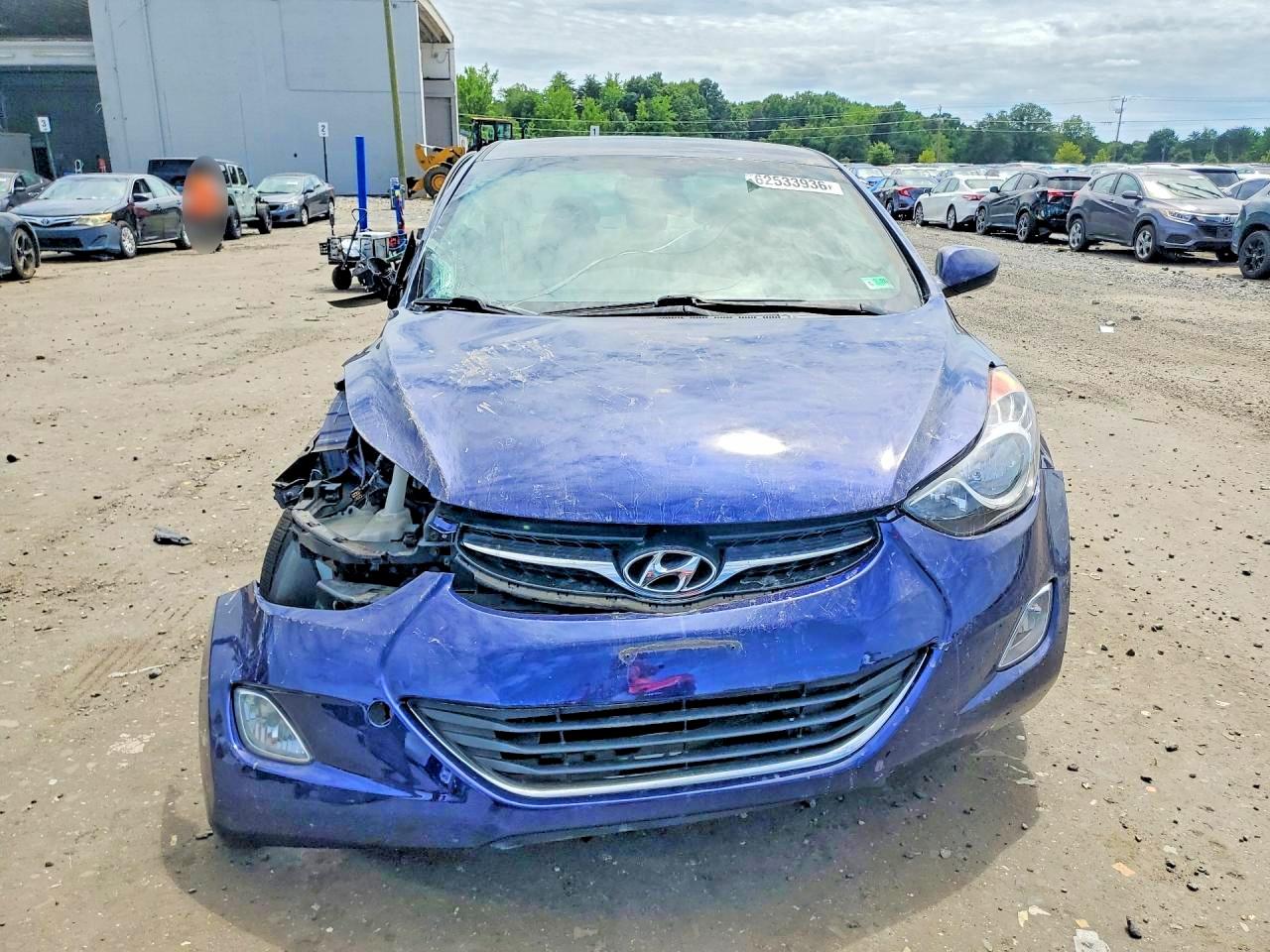 2013 Hyundai Elantra Gls Blue vin: 5NPDH4AE2DH272800