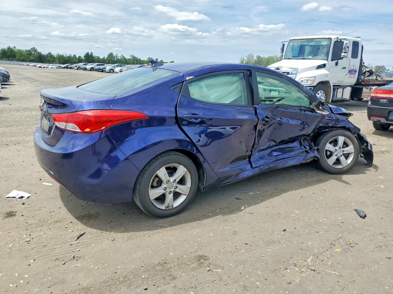 2013 Hyundai Elantra Gls Blue vin: 5NPDH4AE2DH272800