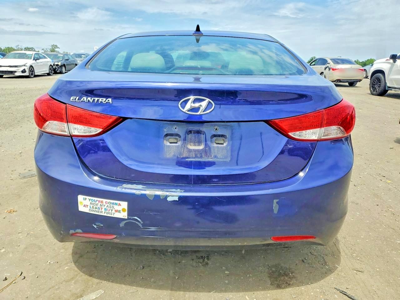 2013 Hyundai Elantra Gls Blue vin: 5NPDH4AE2DH272800