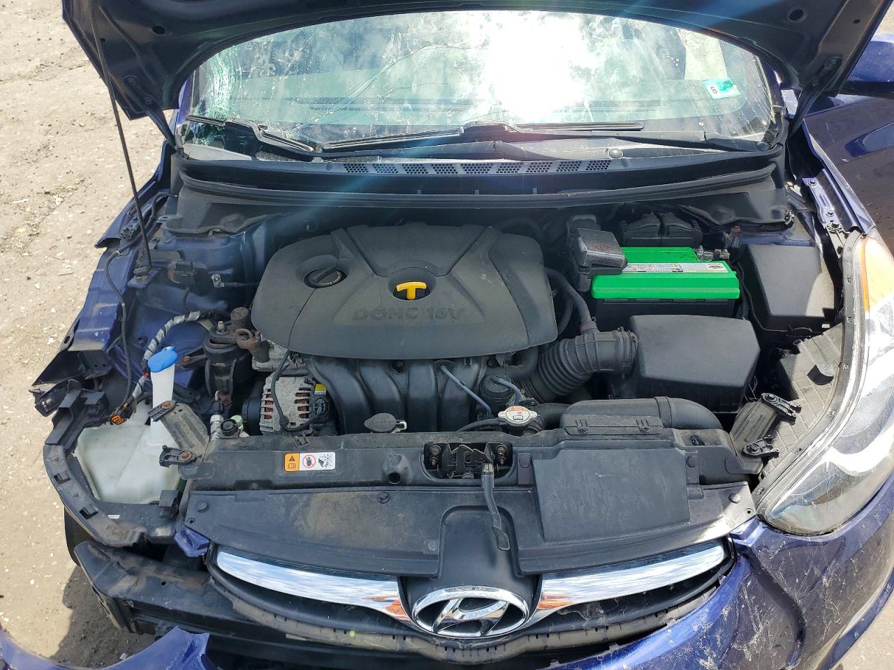 2013 Hyundai Elantra Gls Blue vin: 5NPDH4AE2DH272800