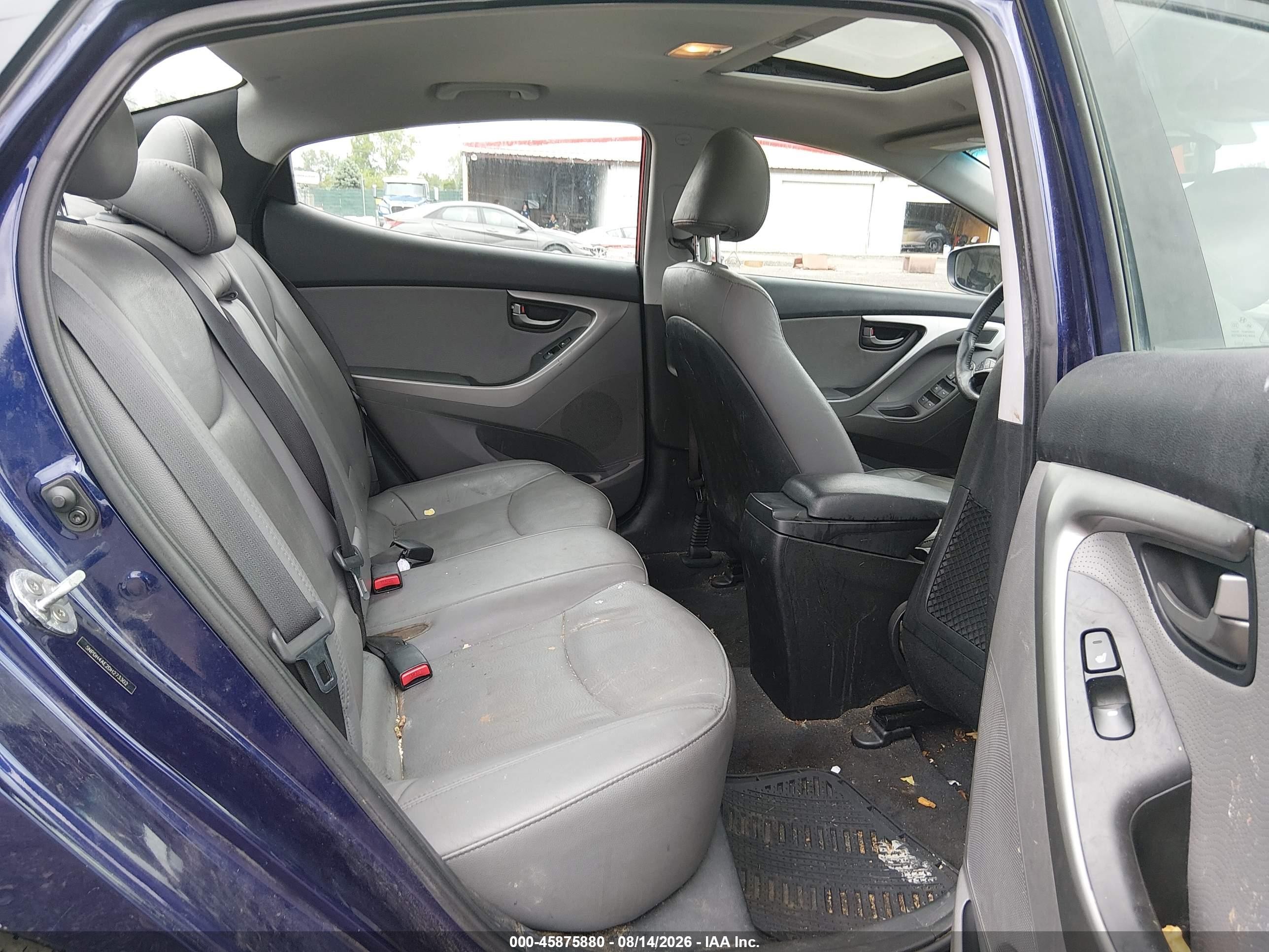 2013 Hyundai Elantra Limited Blue vin: 5NPDH4AE2DH273302