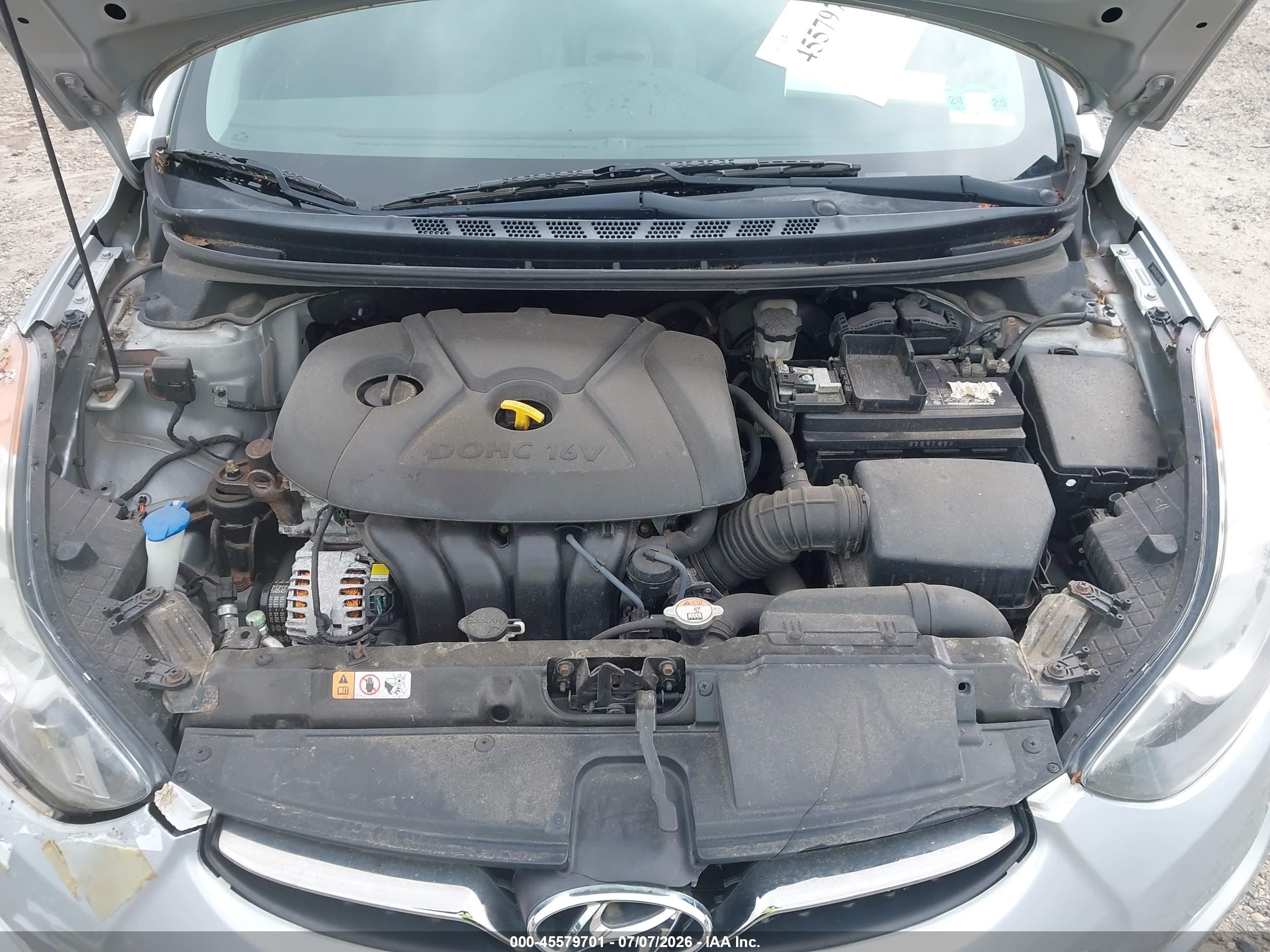 2013 Hyundai Elantra Limited Silver vin: 5NPDH4AE2DH274904