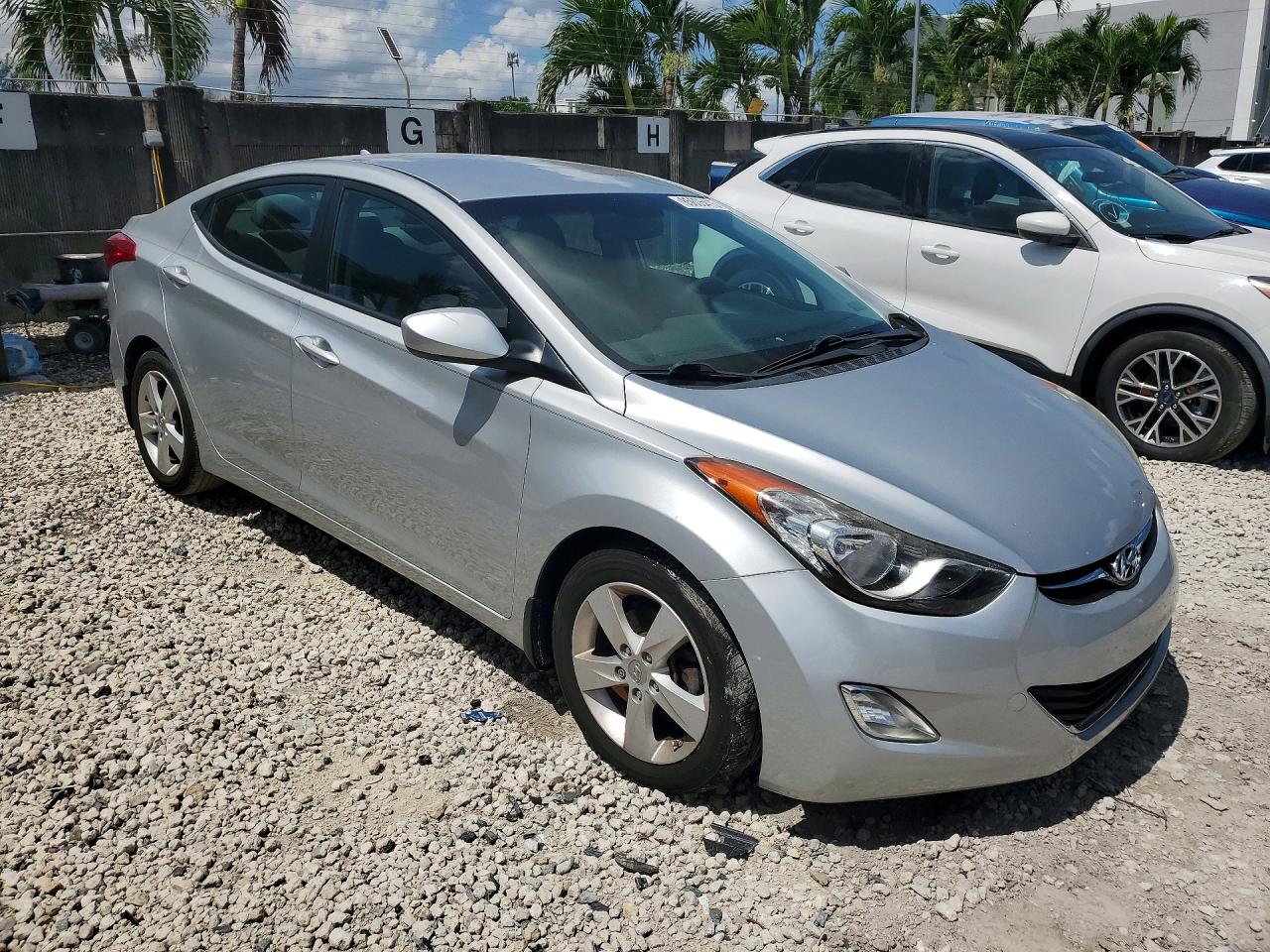 2013 Hyundai Elantra Gls Silver vin: 5NPDH4AE2DH278743