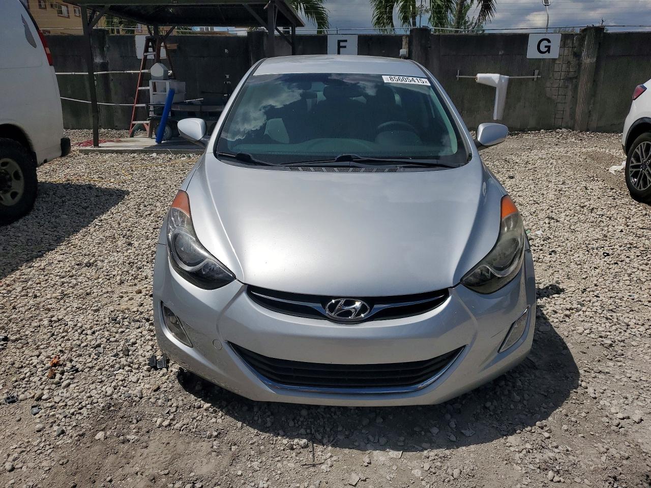 2013 Hyundai Elantra Gls Silver vin: 5NPDH4AE2DH278743