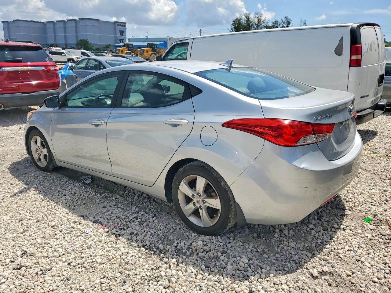 2013 Hyundai Elantra Gls Silver vin: 5NPDH4AE2DH278743