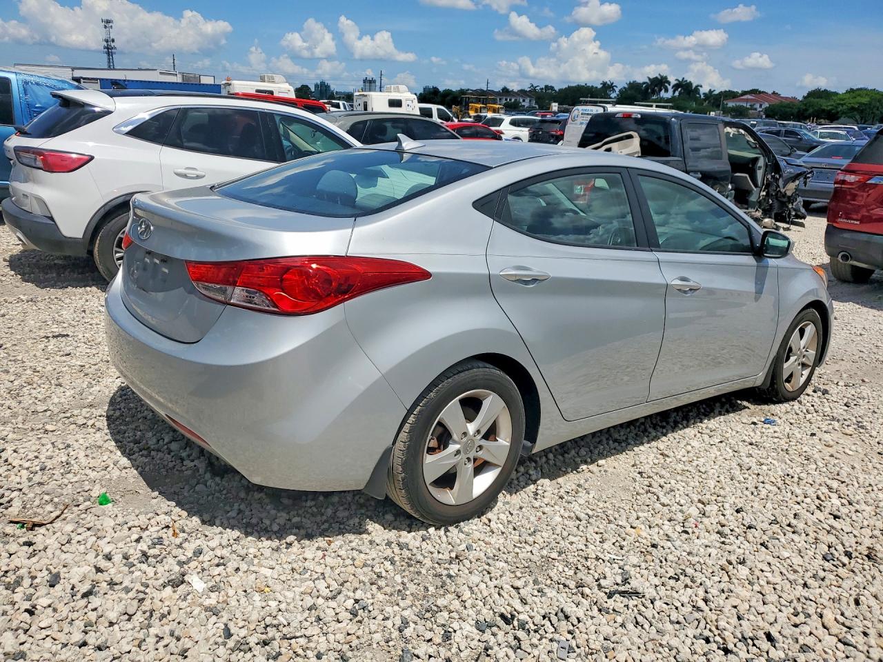 2013 Hyundai Elantra Gls Silver vin: 5NPDH4AE2DH278743