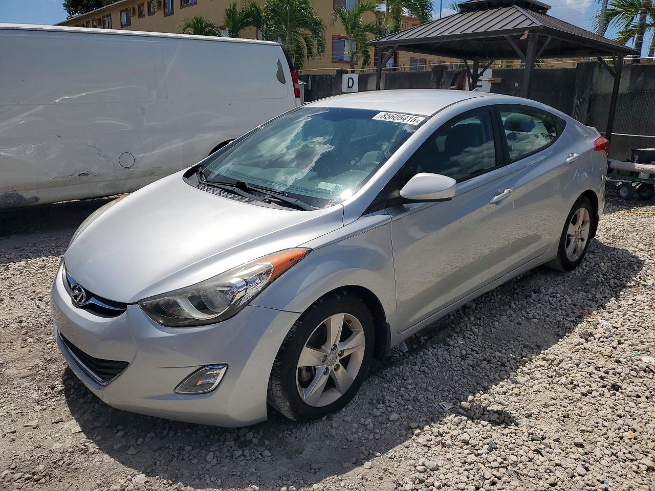 2013 Hyundai Elantra Gls Silver vin: 5NPDH4AE2DH278743