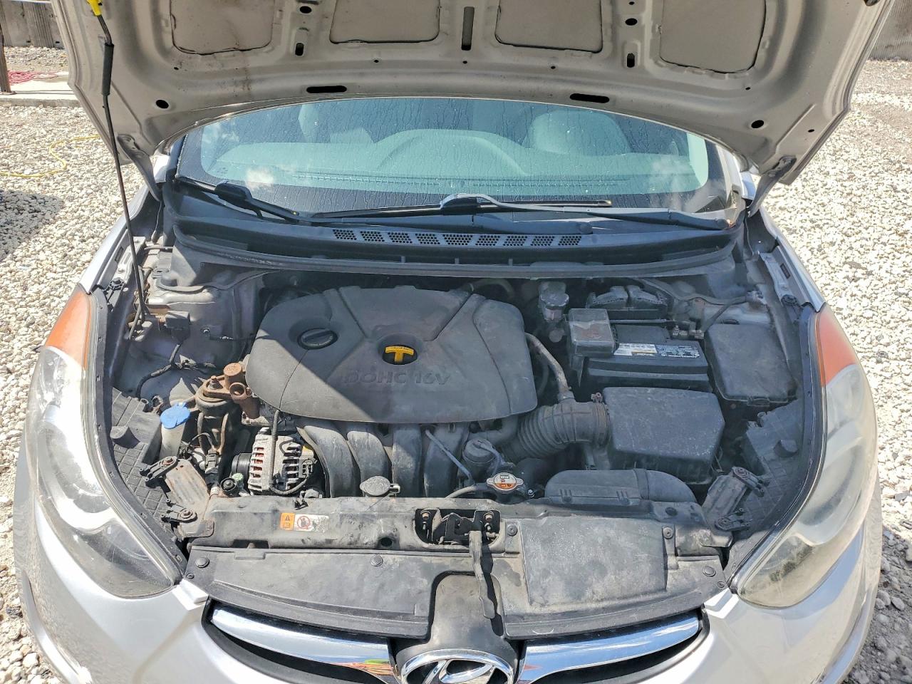 2013 Hyundai Elantra Gls Silver vin: 5NPDH4AE2DH278743