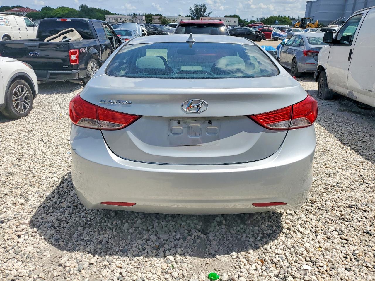 2013 Hyundai Elantra Gls Silver vin: 5NPDH4AE2DH278743