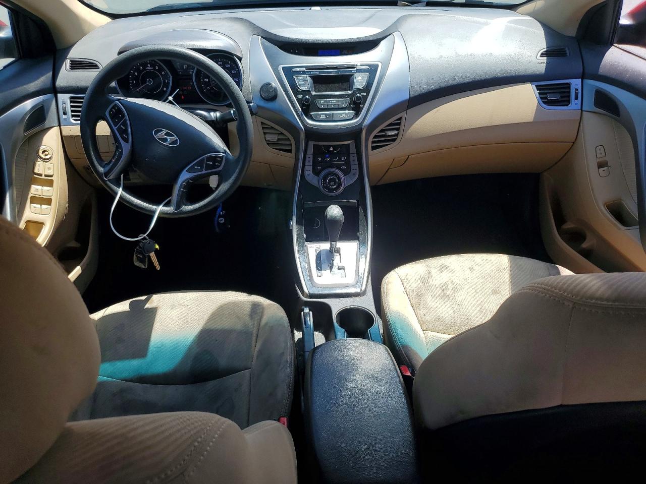2013 Hyundai Elantra Gls Red vin: 5NPDH4AE2DH281156