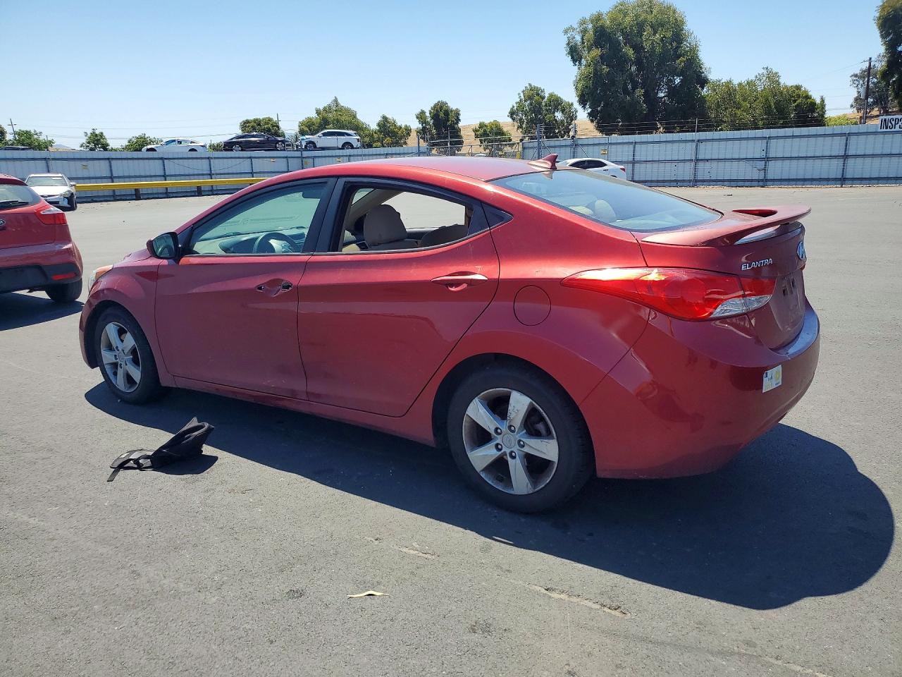 2013 Hyundai Elantra Gls Red vin: 5NPDH4AE2DH281156