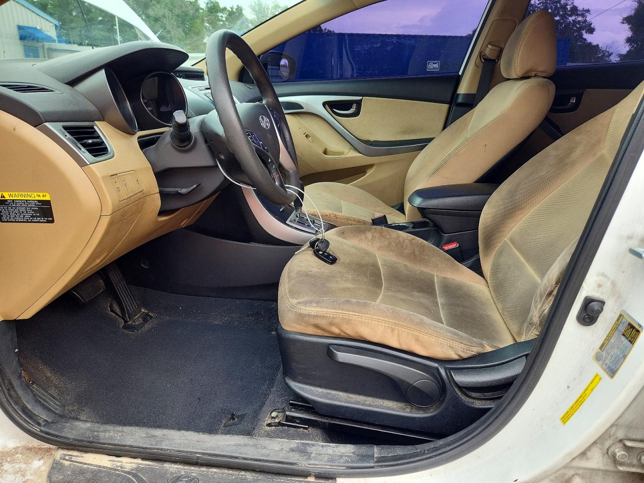 2013 Hyundai Elantra Gls White vin: 5NPDH4AE2DH284560