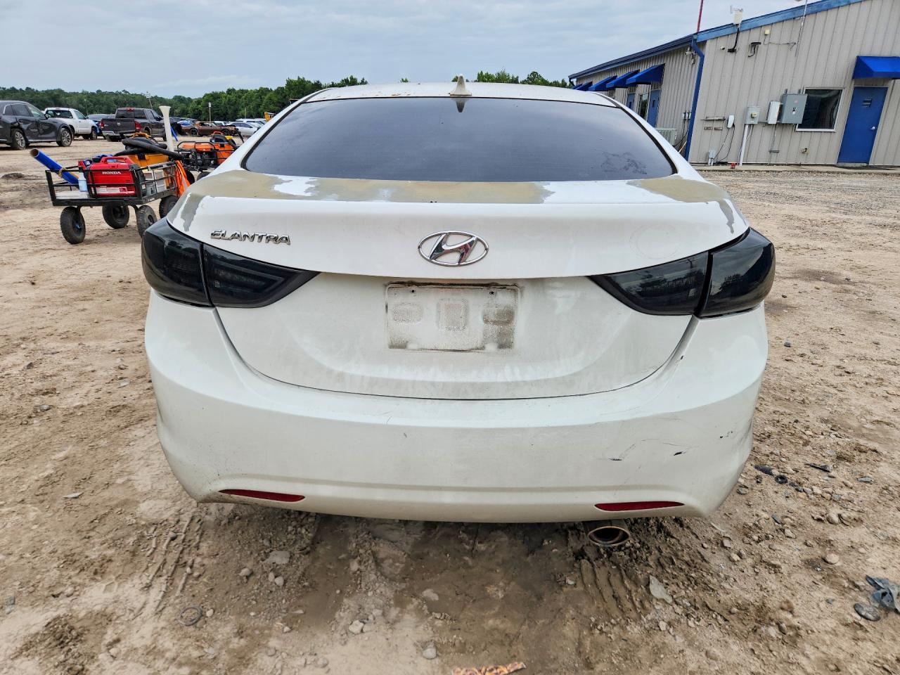 2013 Hyundai Elantra Gls White vin: 5NPDH4AE2DH284560