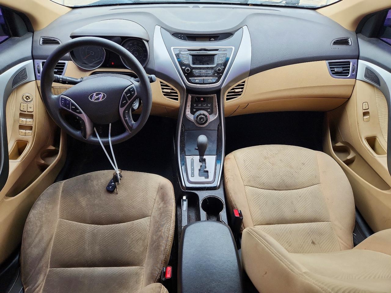 2013 Hyundai Elantra Gls White vin: 5NPDH4AE2DH284560