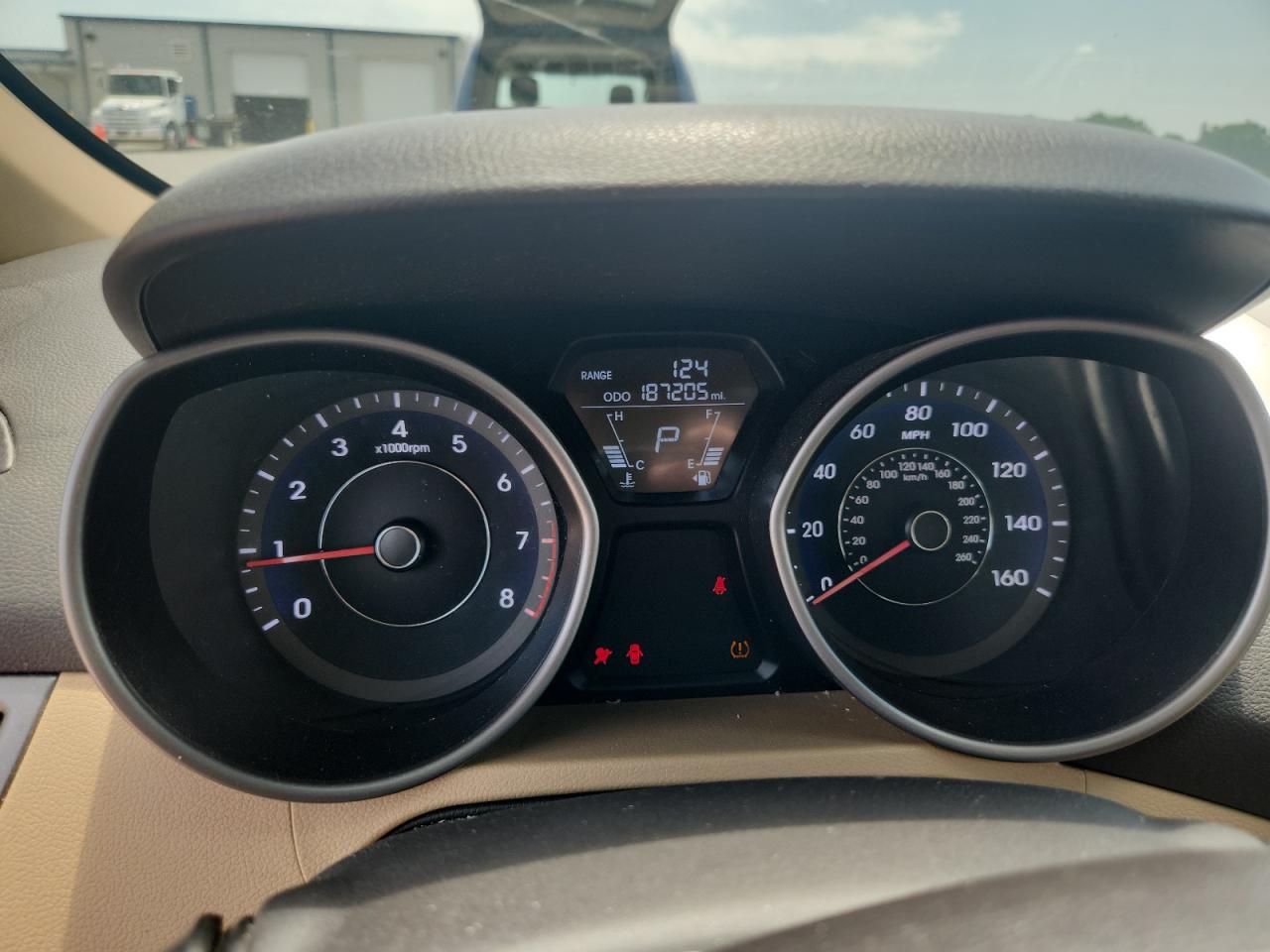 2013 Hyundai Elantra Gls Tan vin: 5NPDH4AE2DH287121