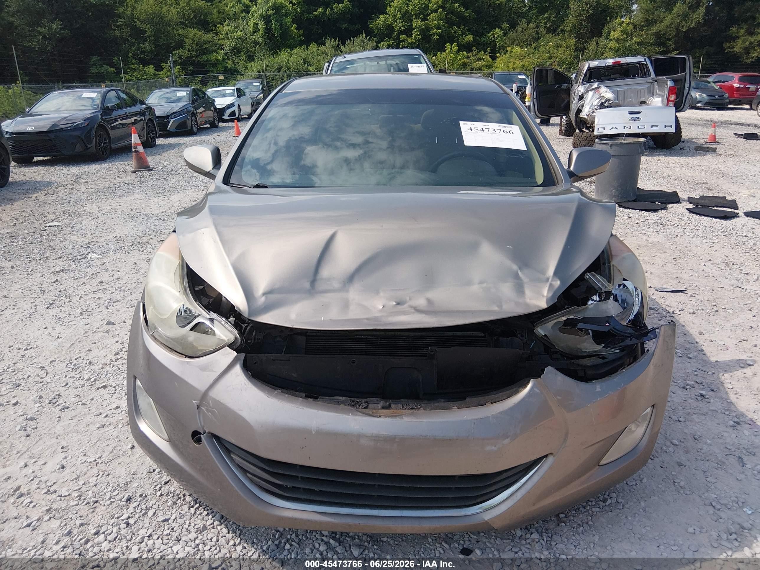 2013 Hyundai Elantra Gls Brown vin: 5NPDH4AE2DH295252