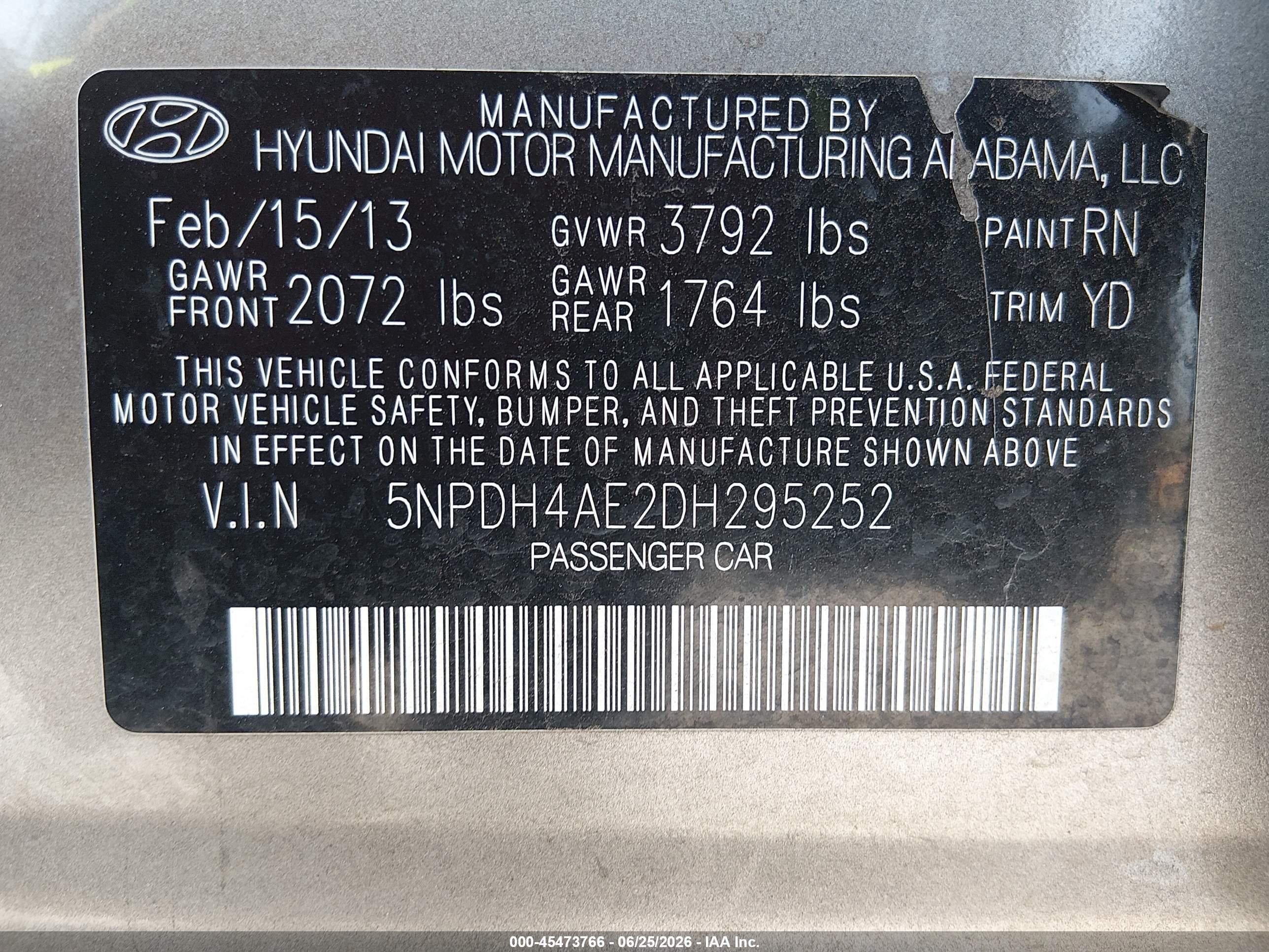 2013 Hyundai Elantra Gls Brown vin: 5NPDH4AE2DH295252