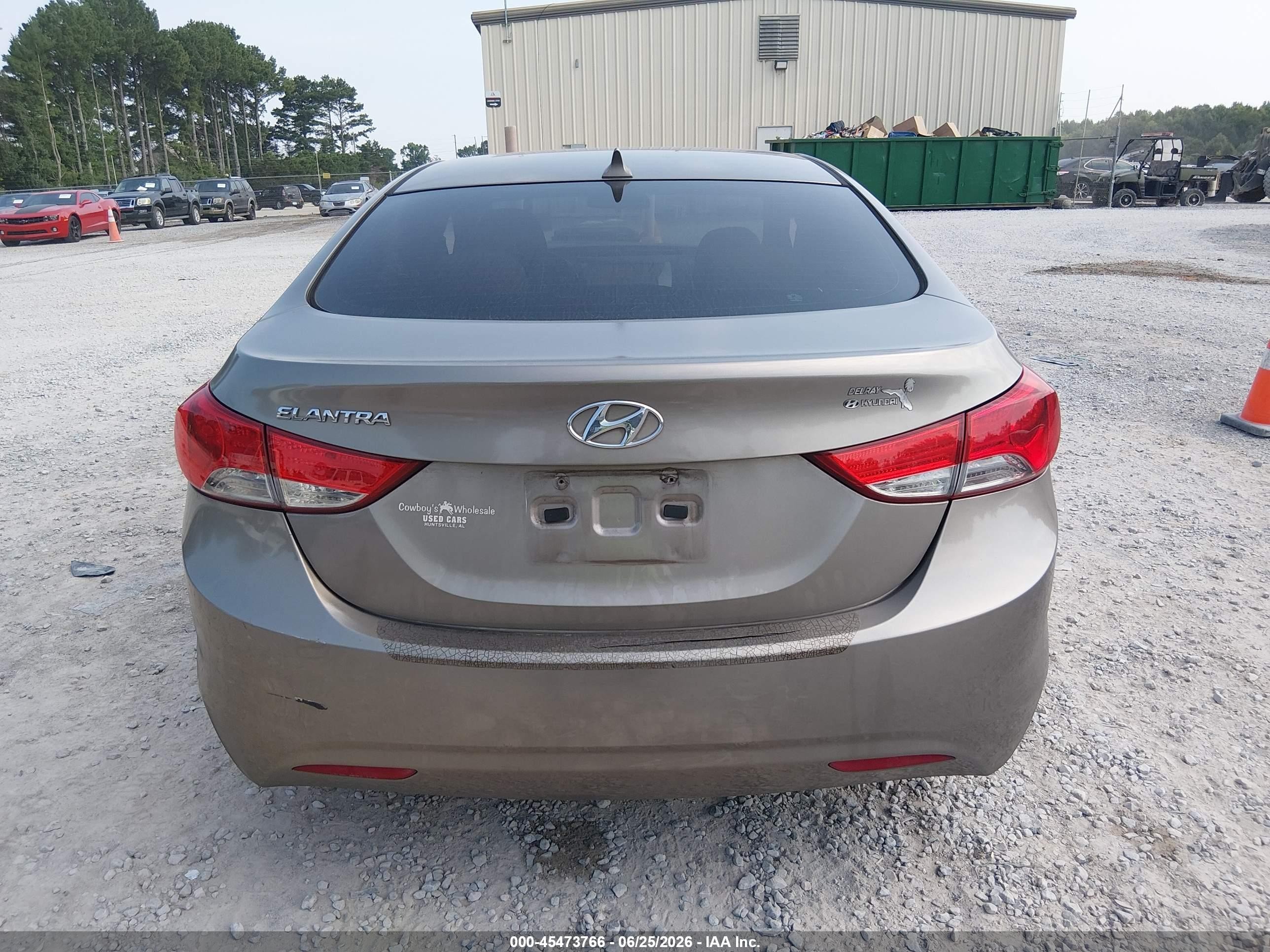 2013 Hyundai Elantra Gls Brown vin: 5NPDH4AE2DH295252
