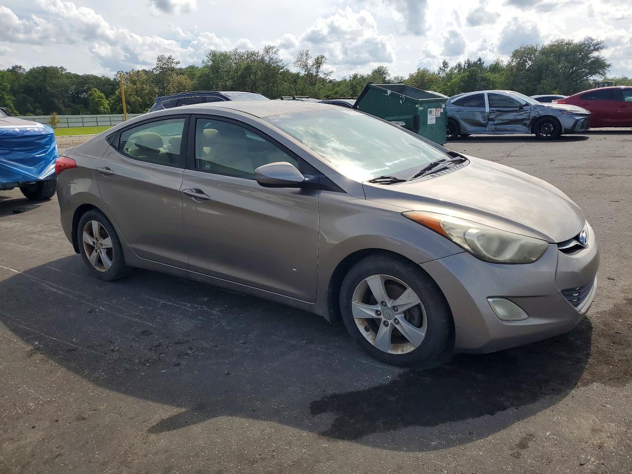 2013 Hyundai Elantra Gls Silver vin: 5NPDH4AE2DH297759