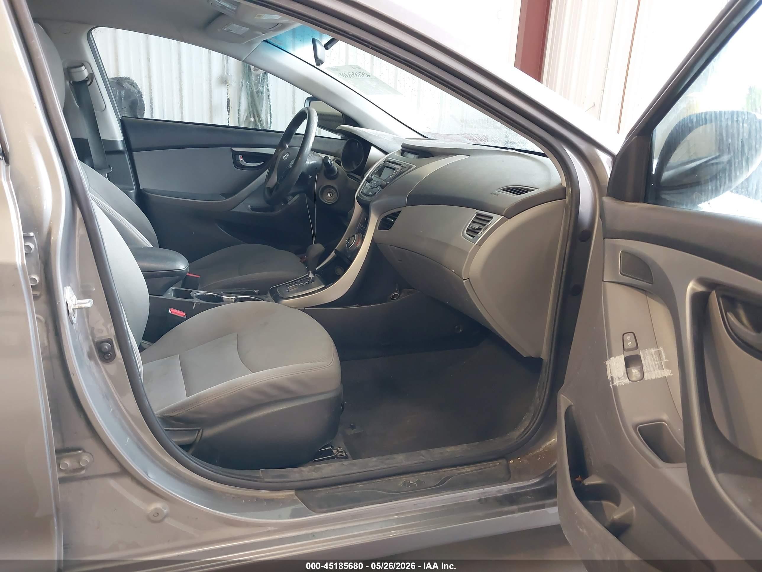2013 Hyundai Elantra Gls Gray vin: 5NPDH4AE2DH302300