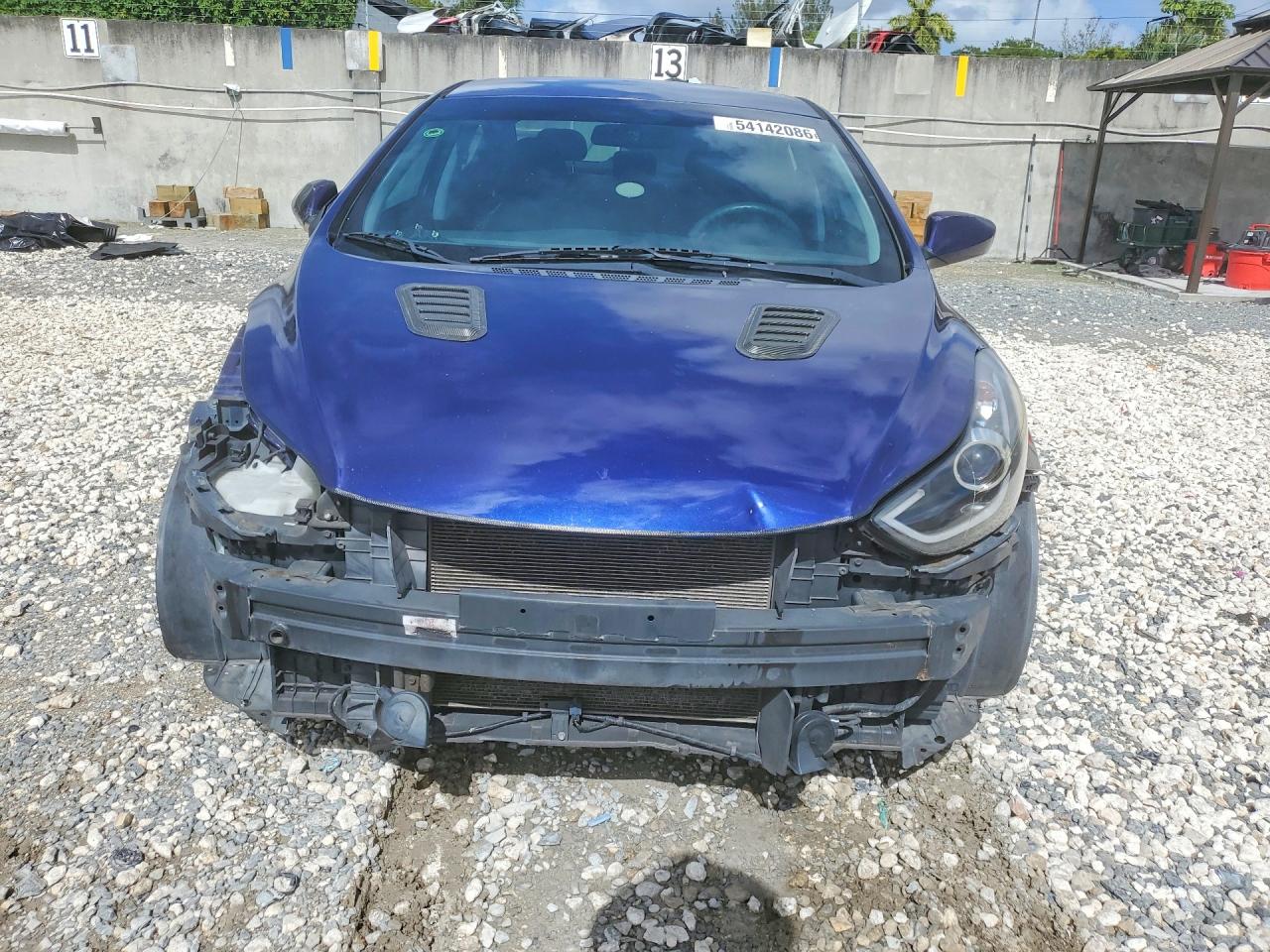 2013 Hyundai Elantra Gls Blue vin: 5NPDH4AE2DH305357