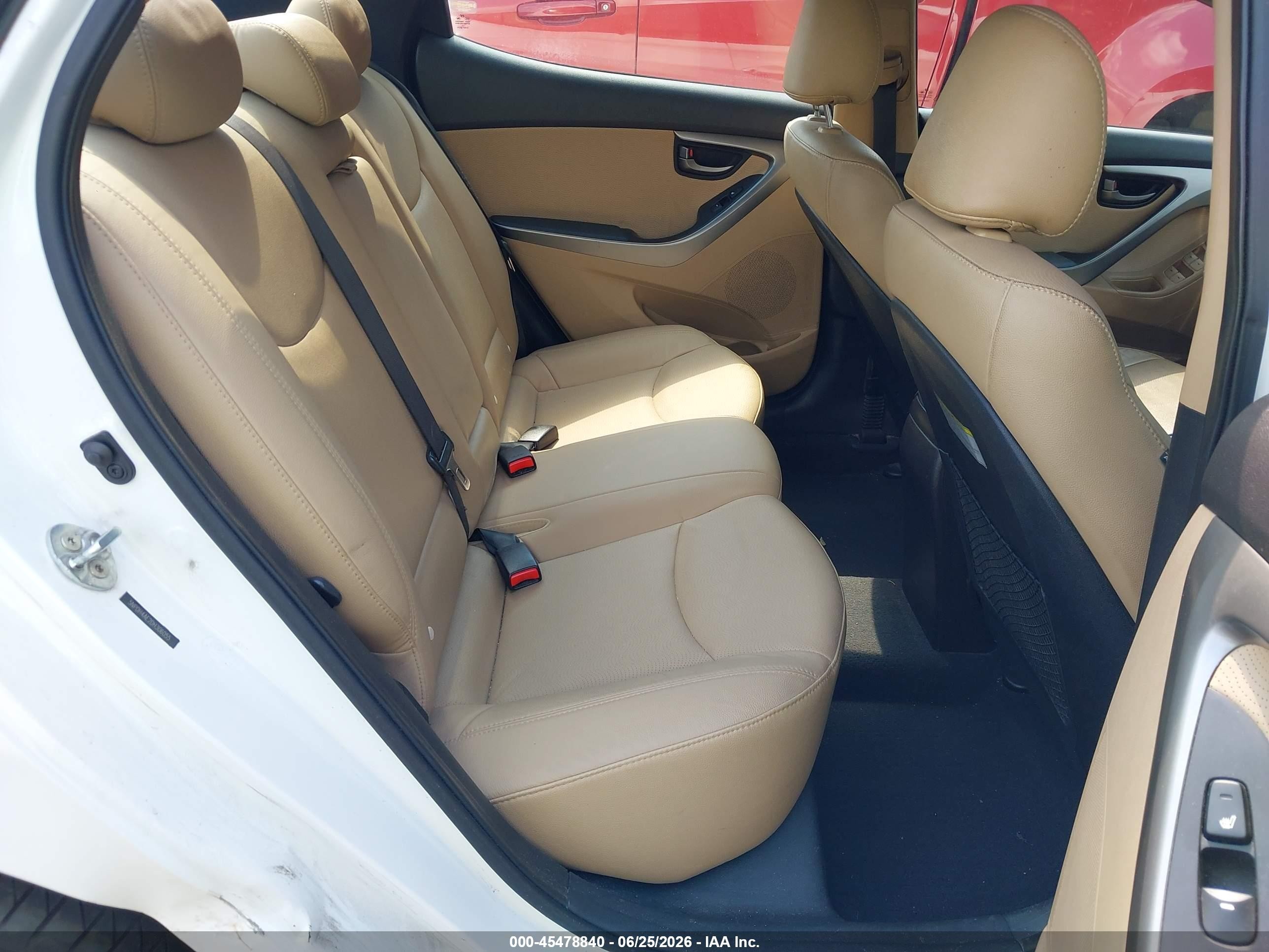 2013 Hyundai Elantra Limited White vin: 5NPDH4AE2DH306055