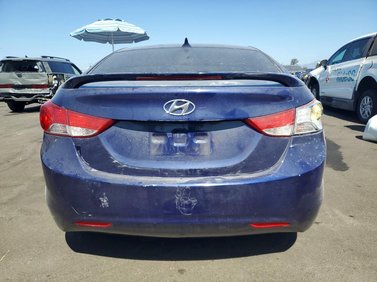 2013 Hyundai Elantra Gls Blue vin: 5NPDH4AE2DH311076
