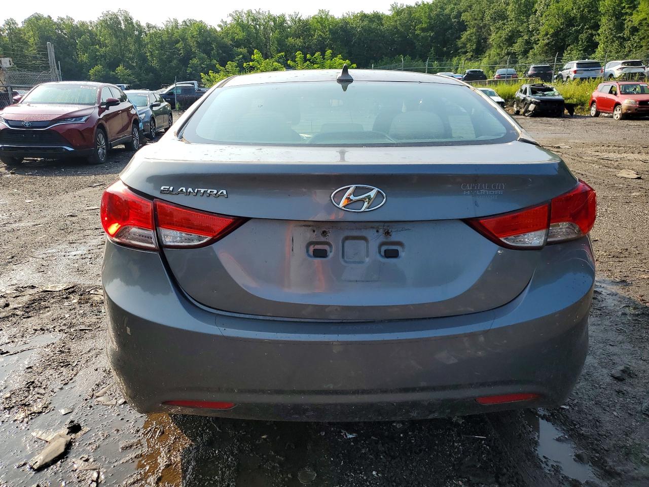 2013 Hyundai Elantra Gls Gray vin: 5NPDH4AE2DH311918