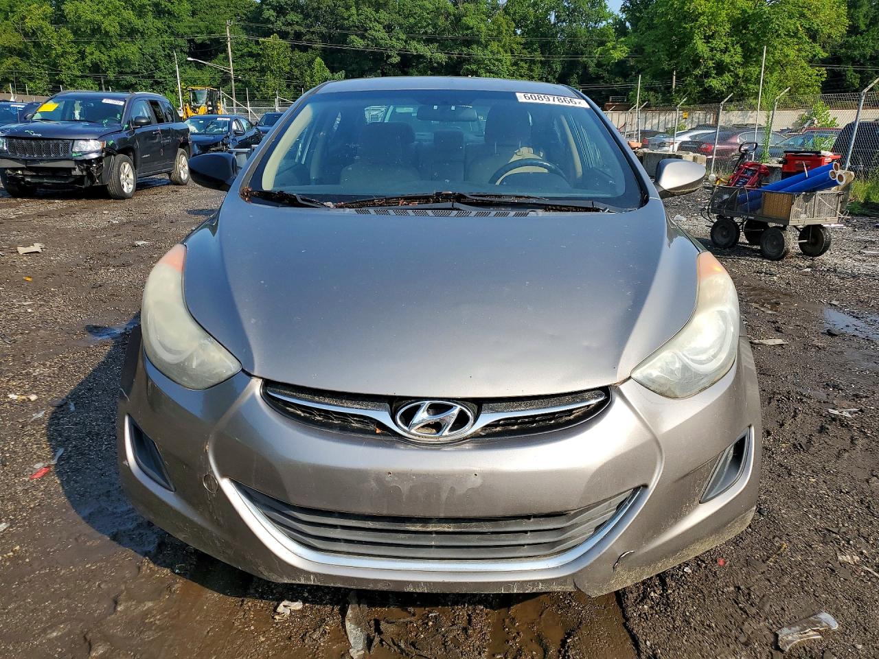 2013 Hyundai Elantra Gls Gray vin: 5NPDH4AE2DH311918