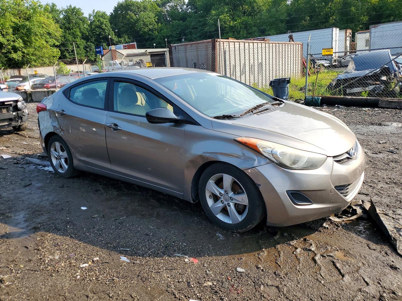 2013 Hyundai Elantra Gls Gray vin: 5NPDH4AE2DH311918