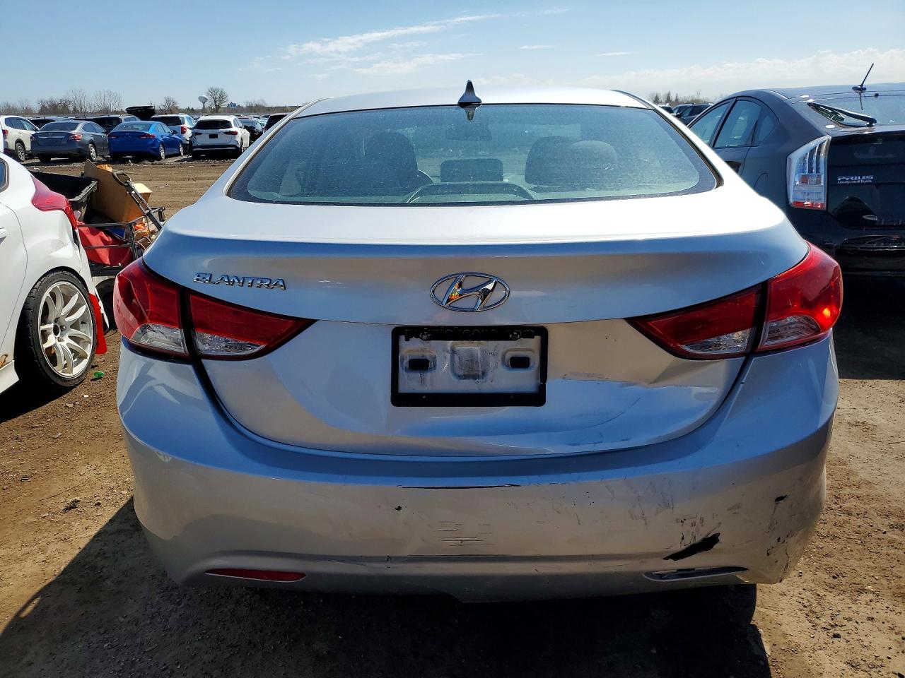 2013 Hyundai Elantra Gls Silver vin: 5NPDH4AE2DH316214