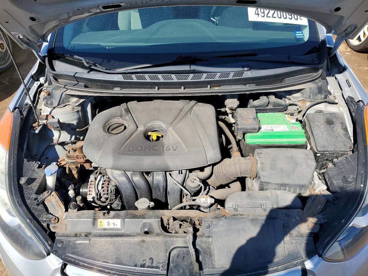 2013 Hyundai Elantra Gls Silver vin: 5NPDH4AE2DH316214