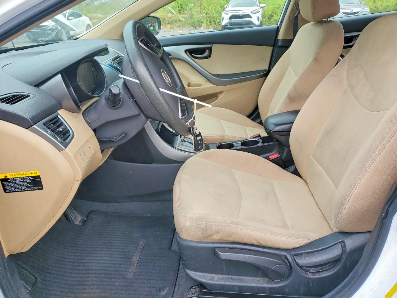 2013 Hyundai Elantra Gls White vin: 5NPDH4AE2DH316553