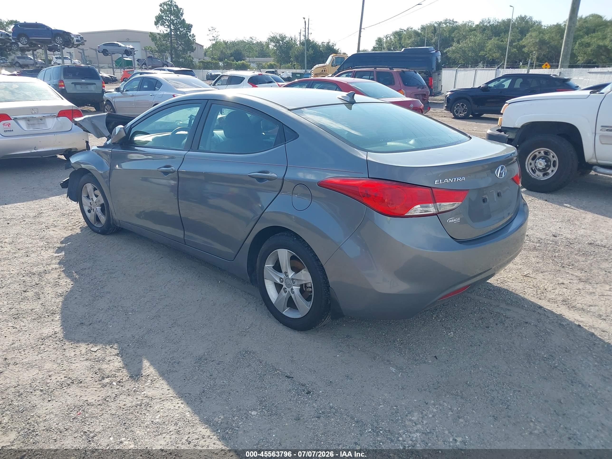 2013 Hyundai Elantra Gls Серый vin: 5NPDH4AE2DH317489