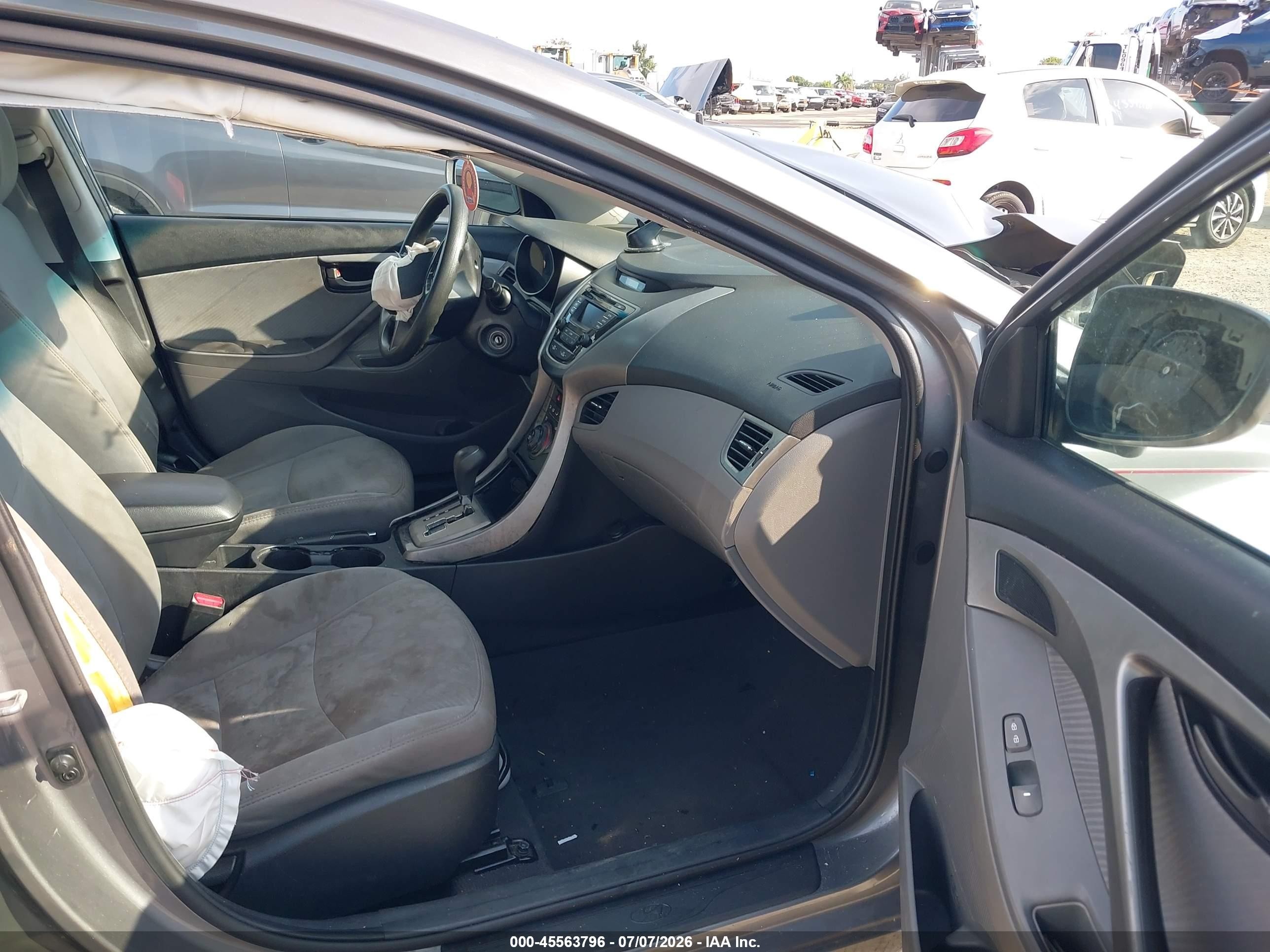 2013 Hyundai Elantra Gls Серый vin: 5NPDH4AE2DH317489