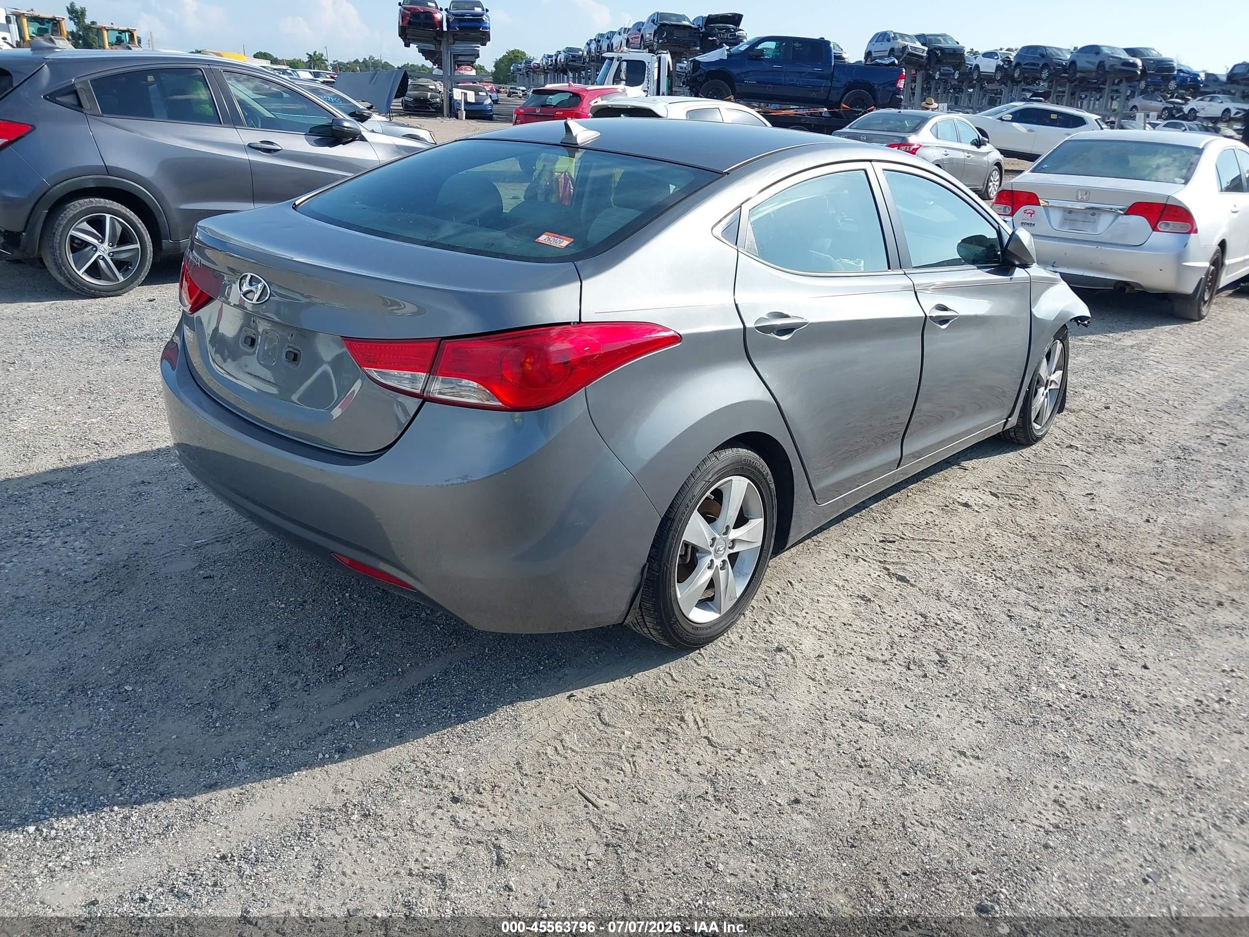2013 Hyundai Elantra Gls Серый vin: 5NPDH4AE2DH317489