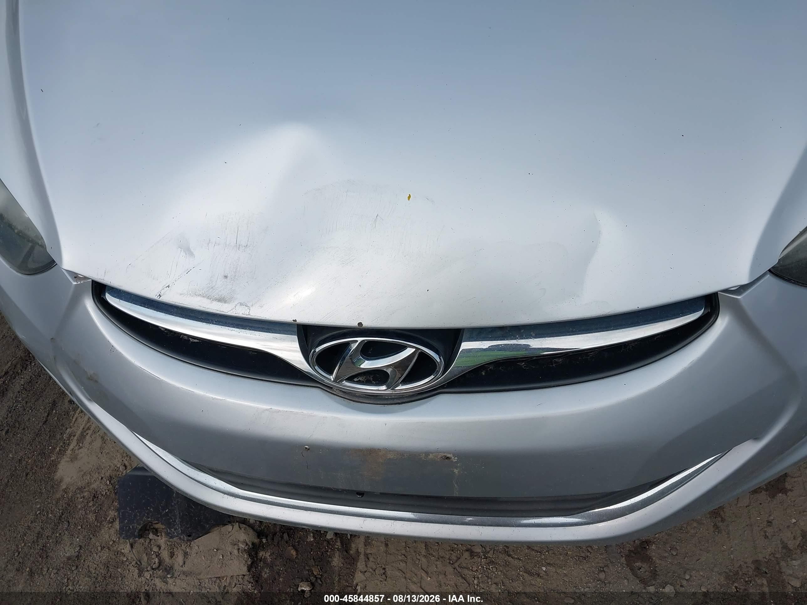 2013 Hyundai Elantra Gls Серебряный vin: 5NPDH4AE2DH320795
