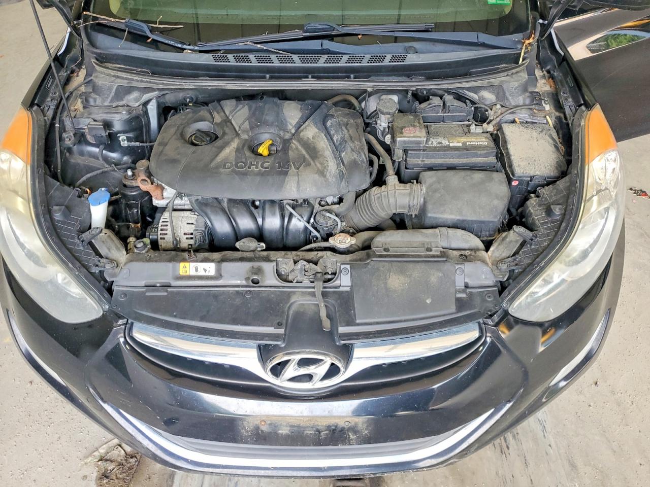 2013 Hyundai Elantra Gls Black vin: 5NPDH4AE2DH325835