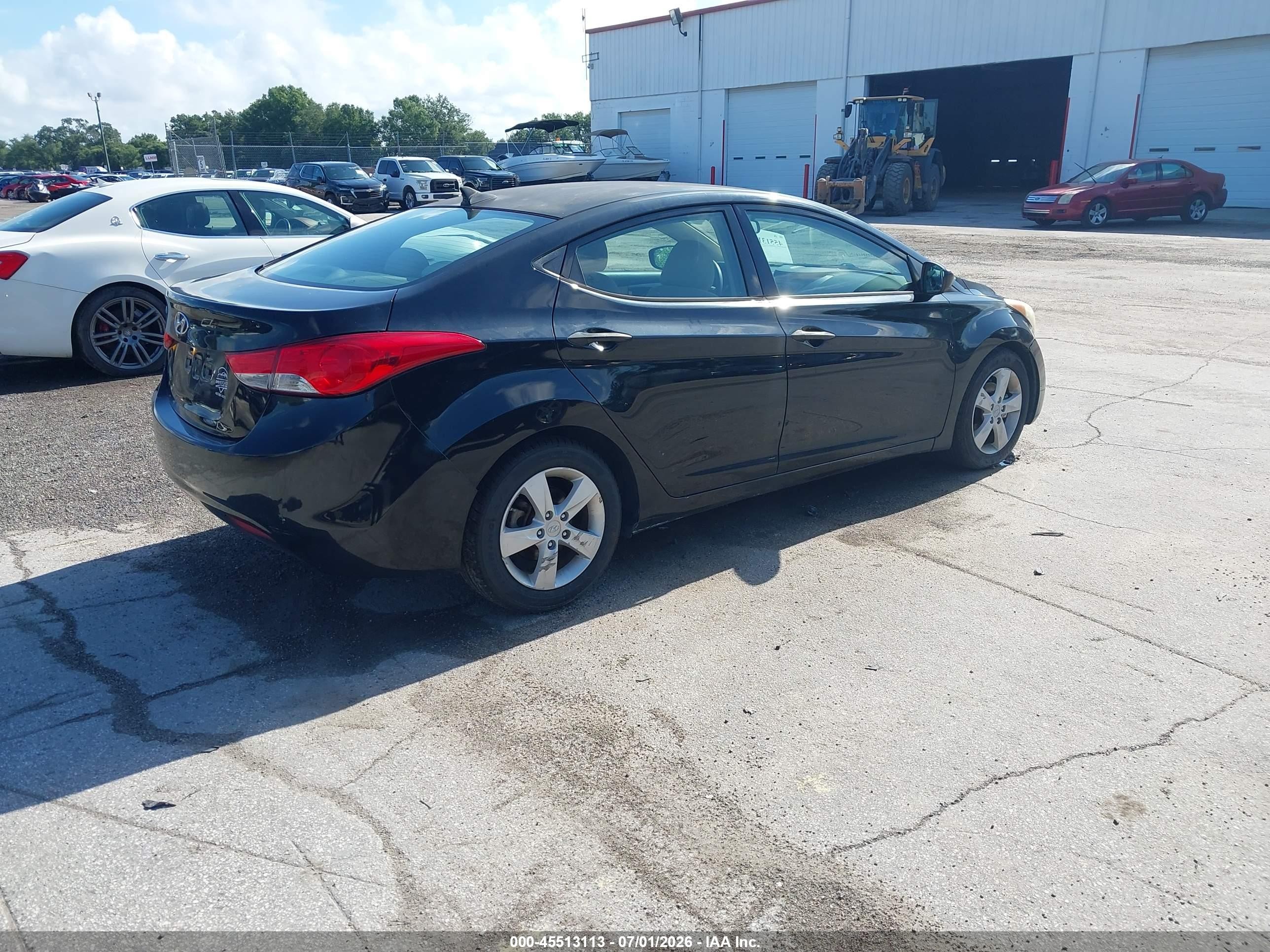 2013 Hyundai Elantra Gls Black vin: 5NPDH4AE2DH328184