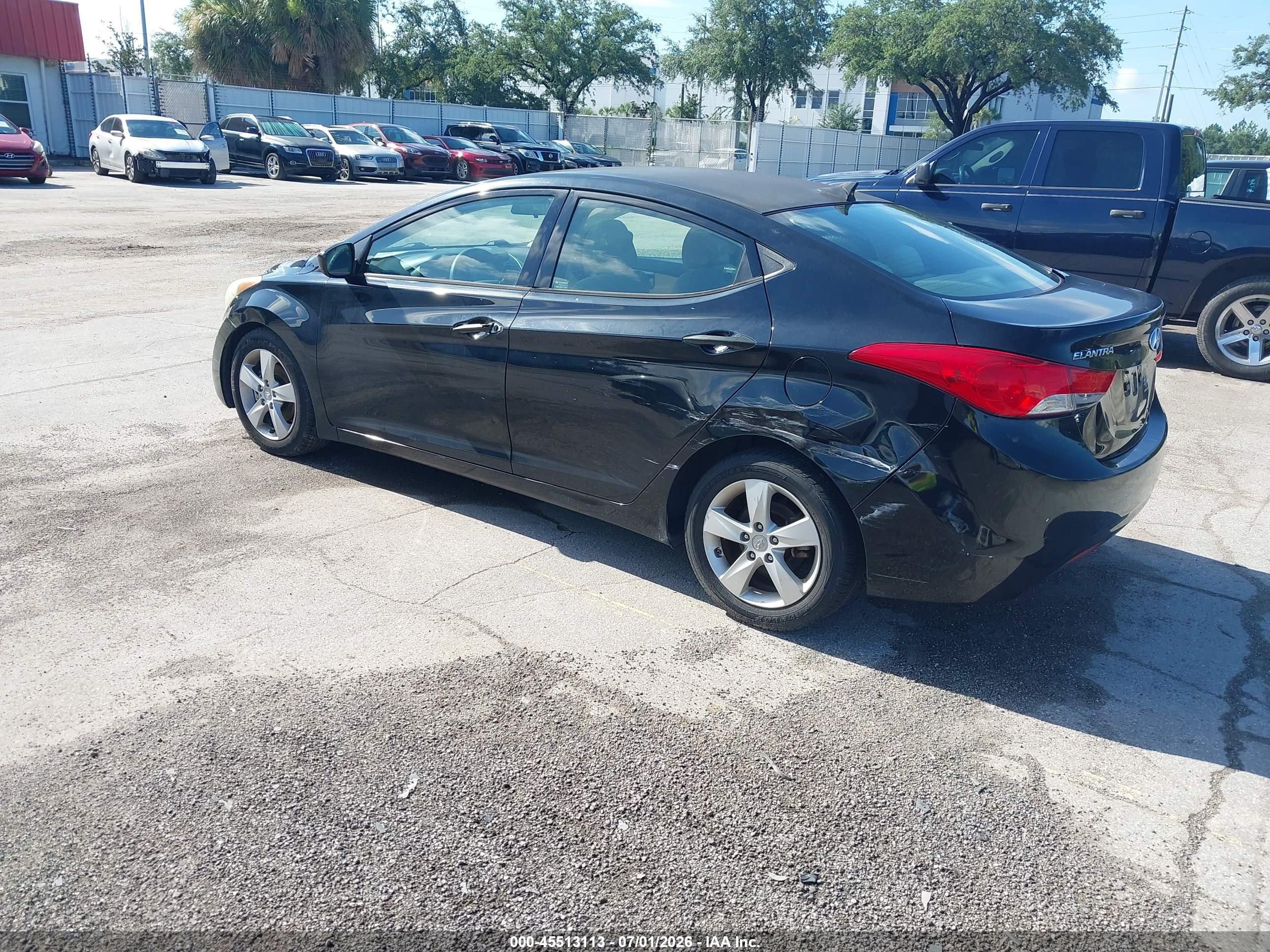 2013 Hyundai Elantra Gls Black vin: 5NPDH4AE2DH328184