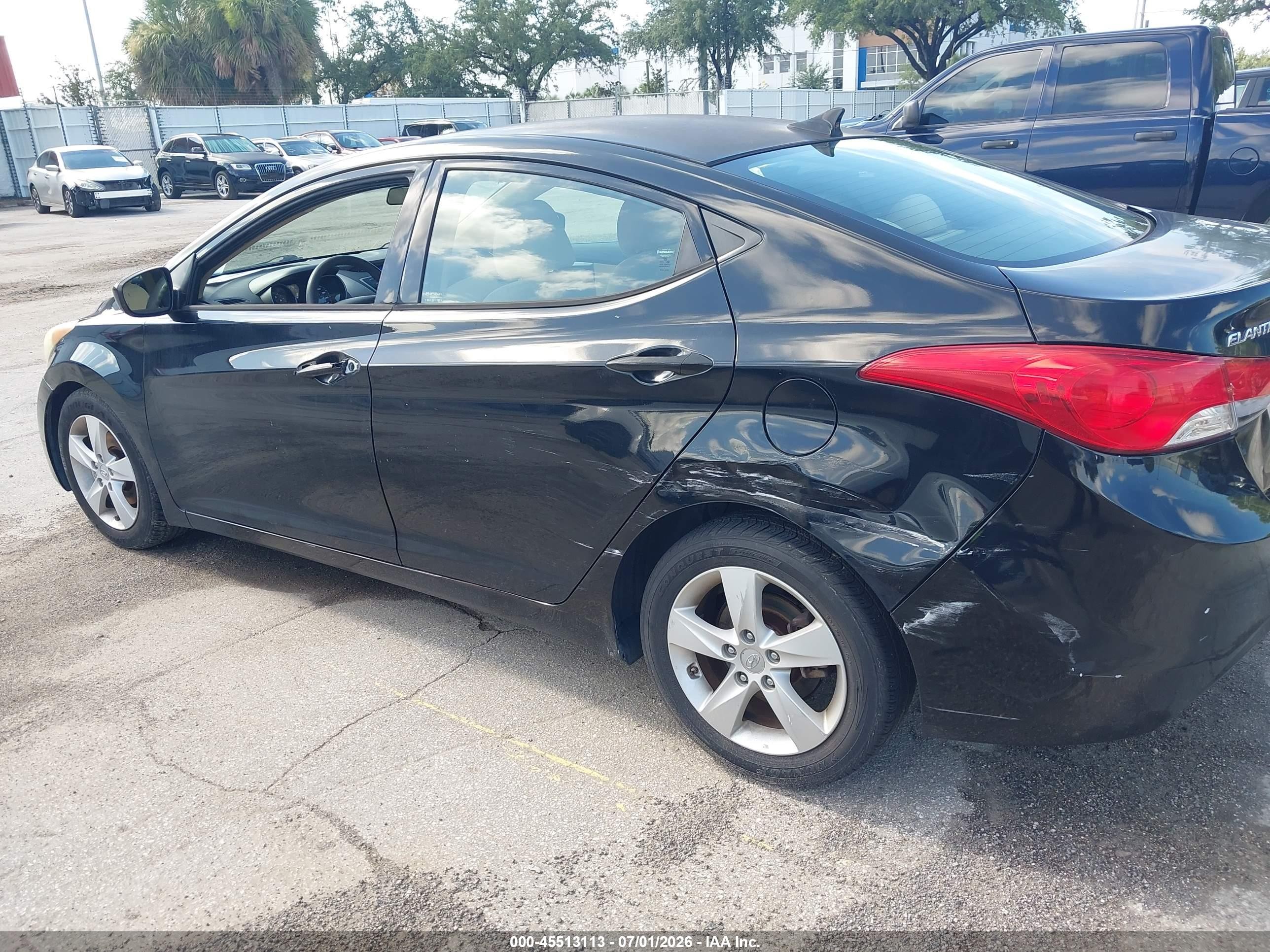 2013 Hyundai Elantra Gls Black vin: 5NPDH4AE2DH328184