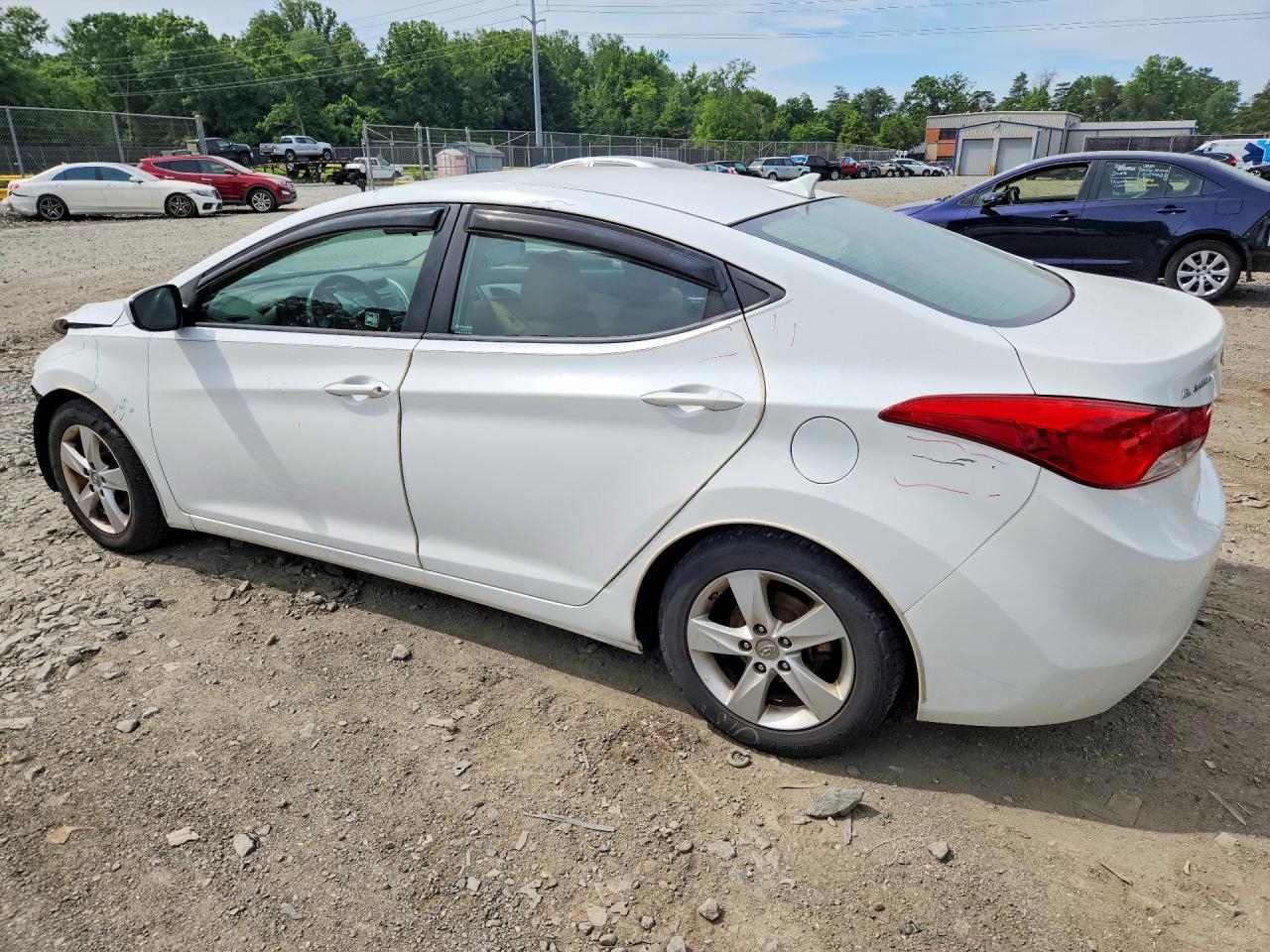 2013 Hyundai Elantra Gls Белый vin: 5NPDH4AE2DH330856