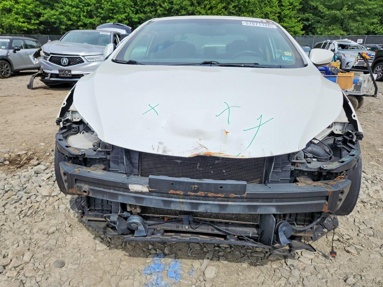2013 Hyundai Elantra Gls Белый vin: 5NPDH4AE2DH330856