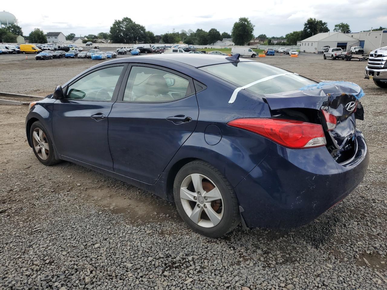 2013 Hyundai Elantra Gls Blue vin: 5NPDH4AE2DH331408