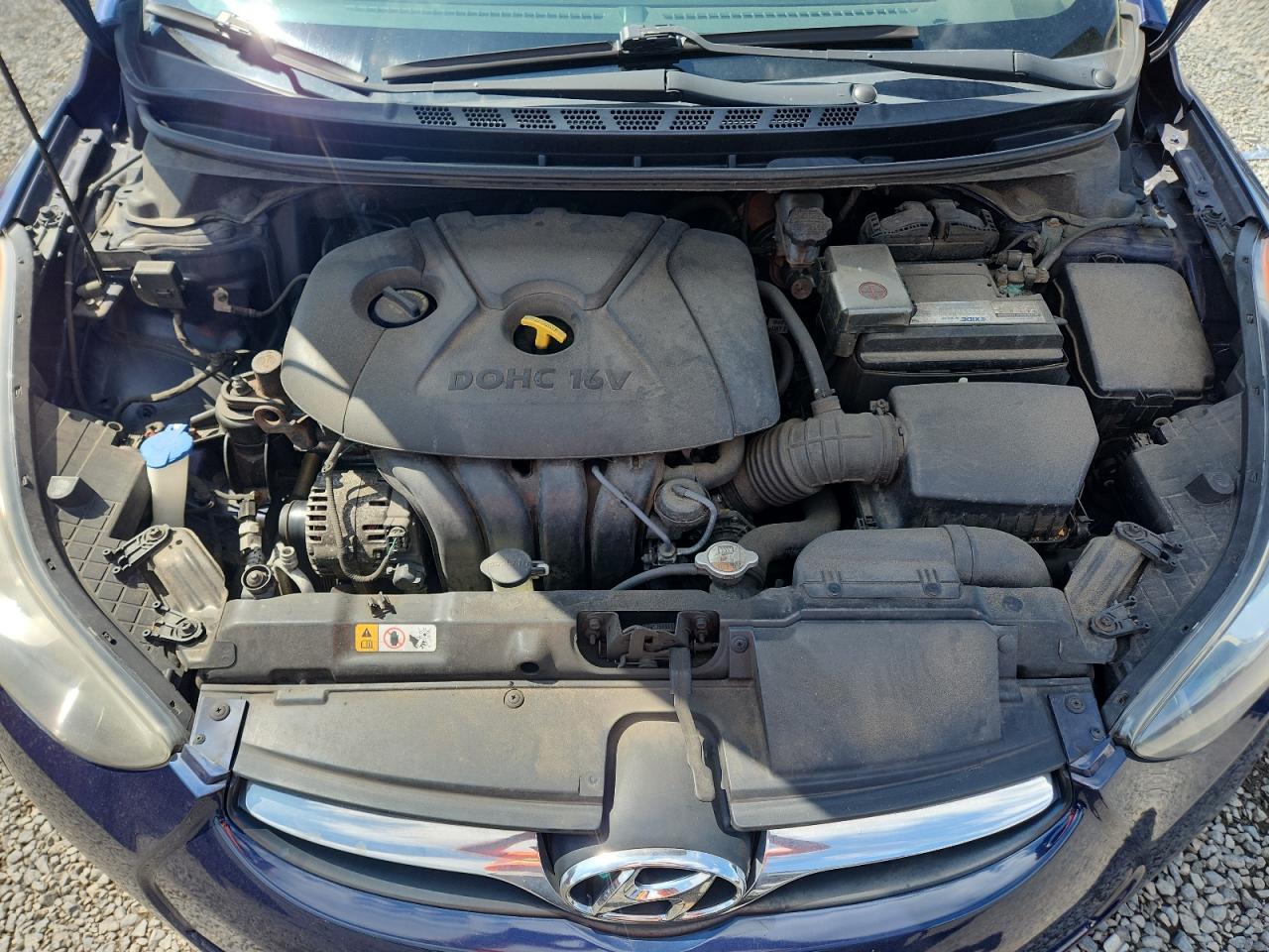 2013 Hyundai Elantra Gls Blue vin: 5NPDH4AE2DH331408