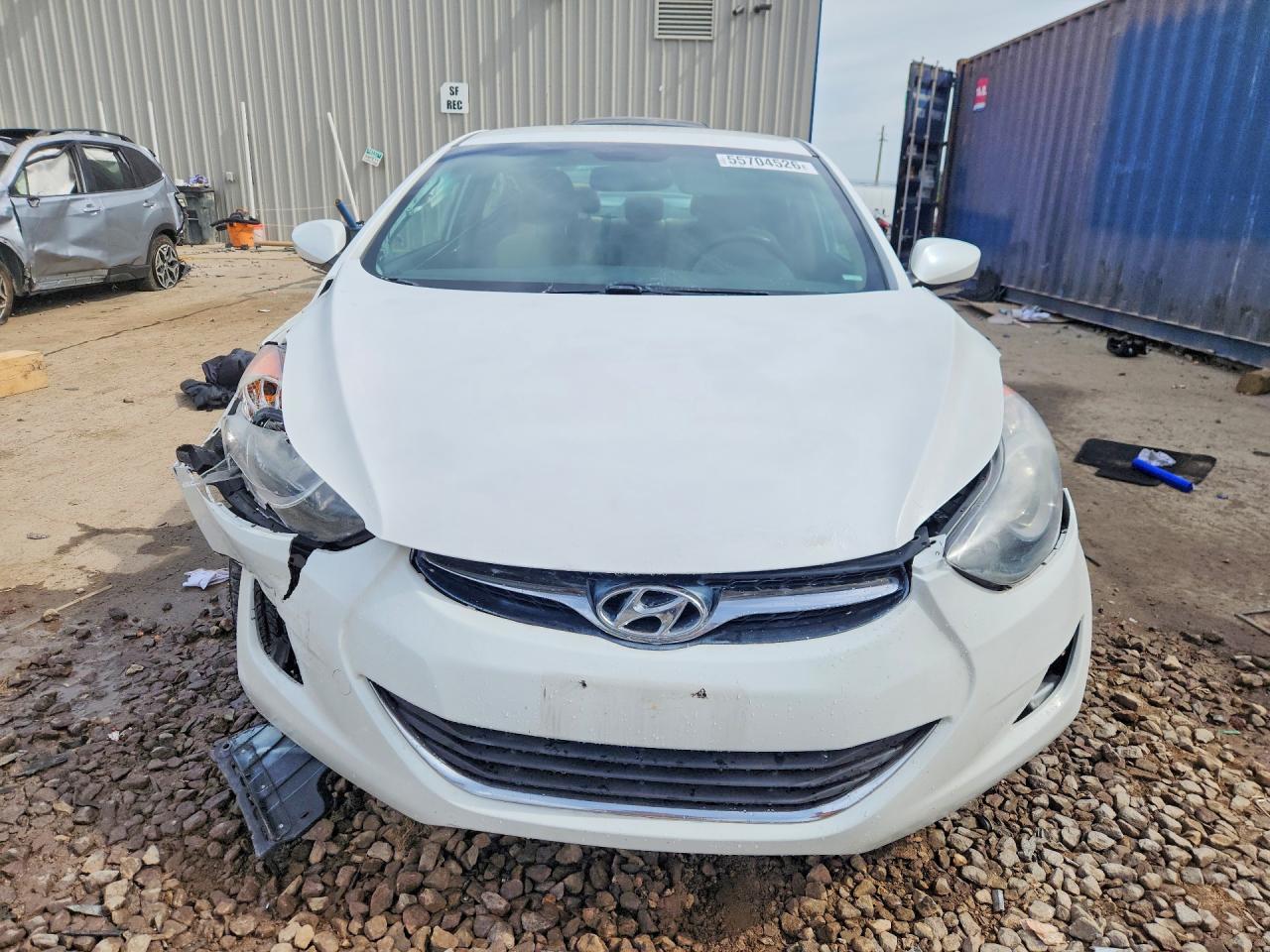 2013 Hyundai Elantra Gls White vin: 5NPDH4AE2DH334809