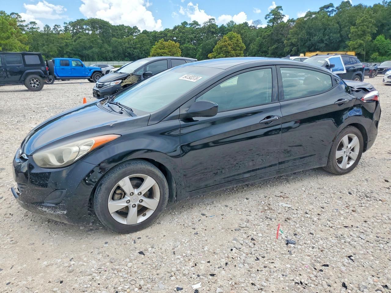 2013 Hyundai Elantra Gls Black vin: 5NPDH4AE2DH355742
