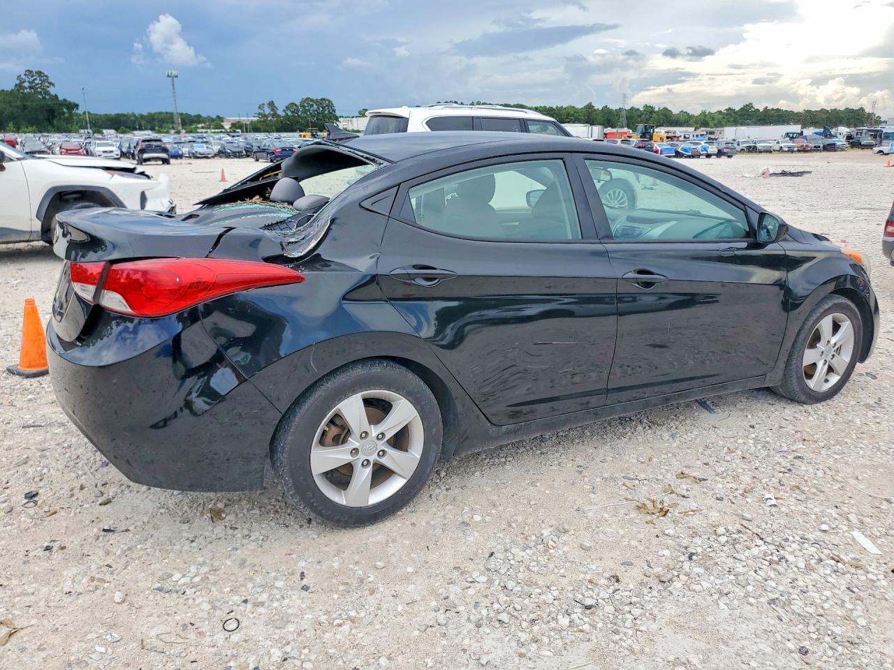 2013 Hyundai Elantra Gls Black vin: 5NPDH4AE2DH355742