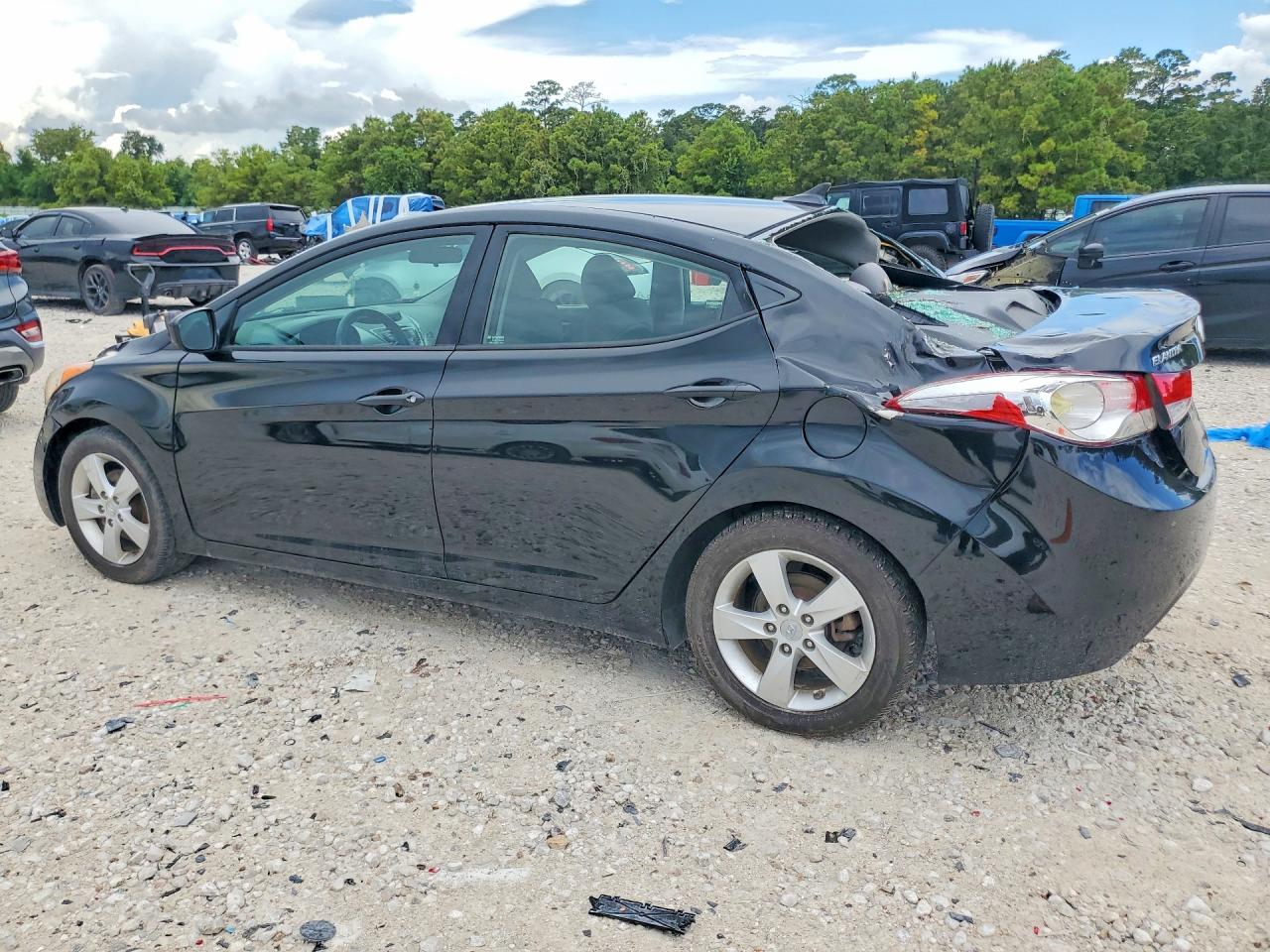 2013 Hyundai Elantra Gls Black vin: 5NPDH4AE2DH355742