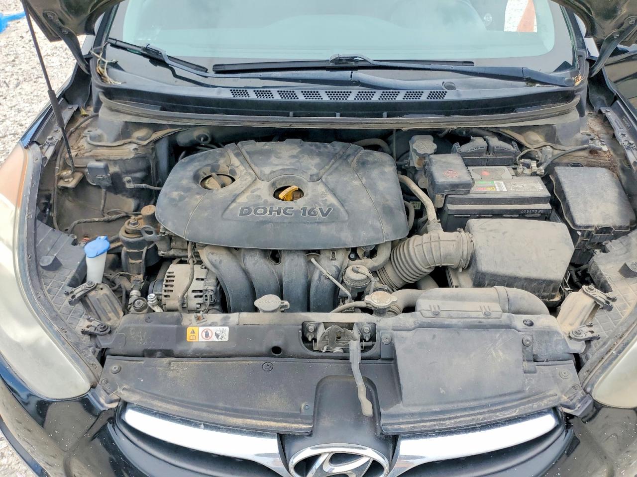 2013 Hyundai Elantra Gls Black vin: 5NPDH4AE2DH355742